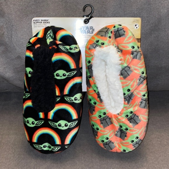 Star Wars Shoes - NWT.  2 pair of STAR WARS MANDALORIAN Slippers.